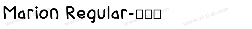 Marion Regular字体转换